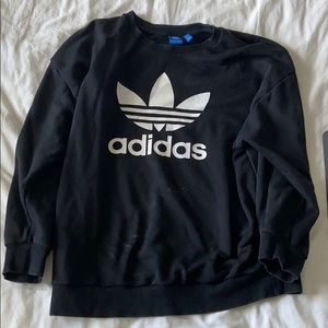 Adidas black crew neck